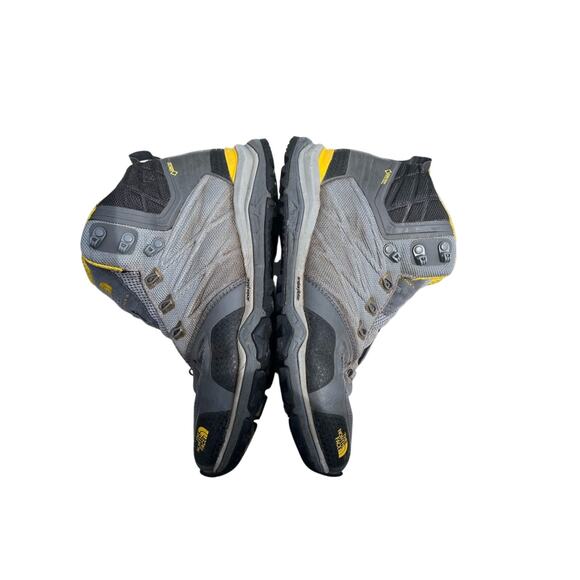 The North Face Men’s Ultra Fastpack Waterproof Gray and Yellow Hiking Boots